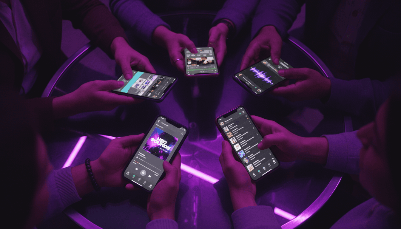 مشجع متحمس يستقبل رسالة فيديو من مشهور على الهاتف الذكي